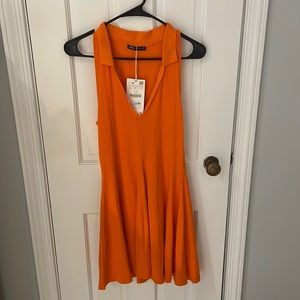 Zara orange tennis dress